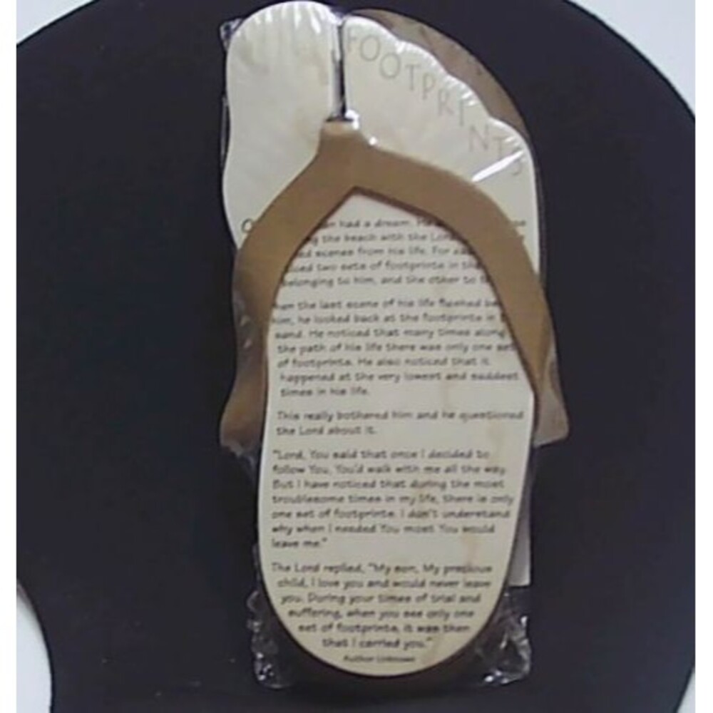 Vtg 2003 Antioch Publishing 100 Sheet "Footprints" mini sandal notepad NEW